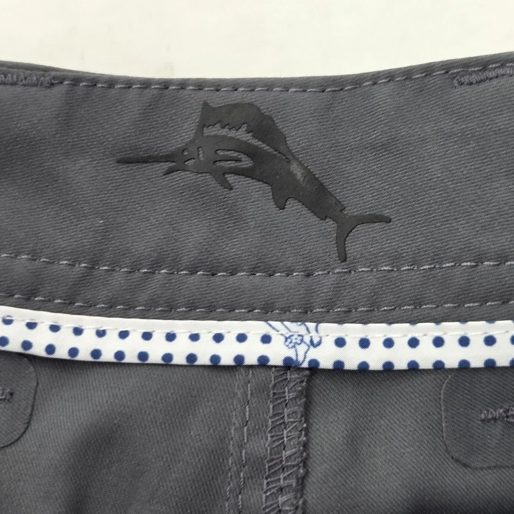 Tommy Bahama Men's 36x30 Gray Performance Pants 5-Pocket Stretch Golf Beach